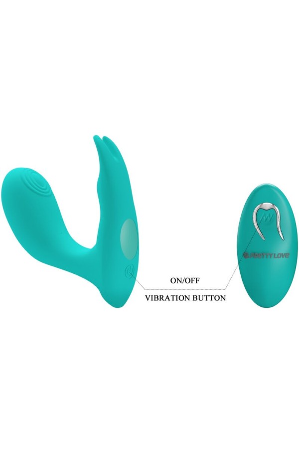 Idabelle Vibration & Pulsation mit Fernbedienung Blau von Pretty Love Bottom kaufen | Fesselliebe