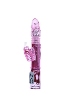 Wiederaufladbarer Vibrator mit Rotation und Pochenden Schmetterlingsstimulator von Baile Rotations