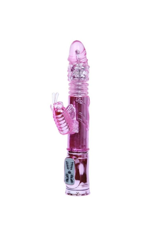 wiederaufladbarer Vibrator mit Rotation und Pochenden Schmetterlingsstimulator von Baile Rotations kaufen | Fesselliebe