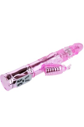wiederaufladbarer Vibrator mit Rotation und Pochenden Schmetterlingsstimulator von Baile Rotations kaufen | Fesselliebe