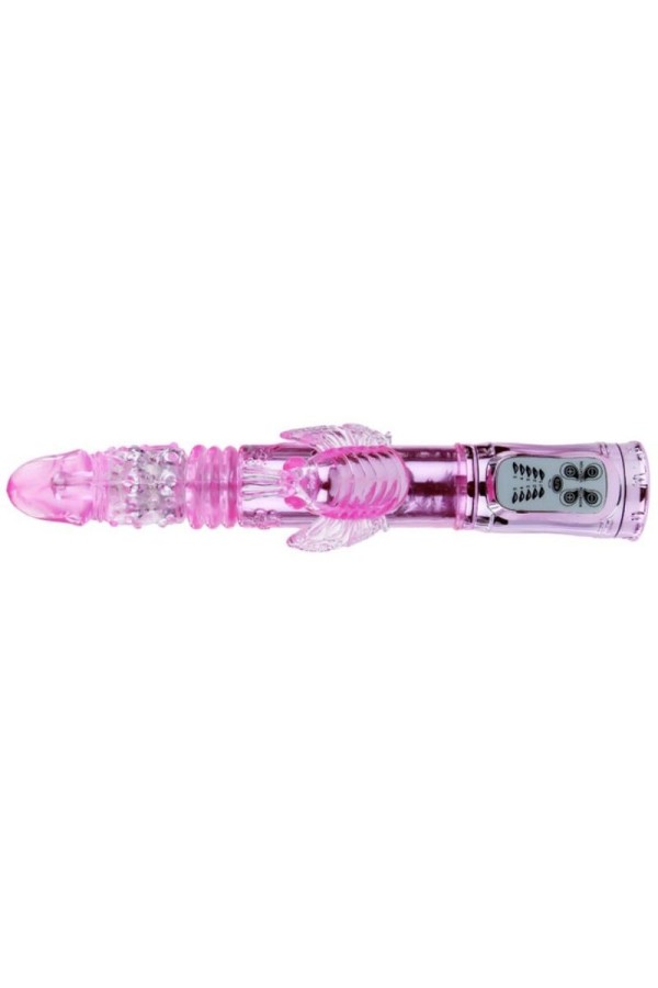 wiederaufladbarer Vibrator mit Rotation und Pochenden Schmetterlingsstimulator von Baile Rotations kaufen | Fesselliebe