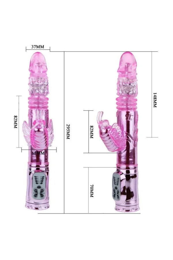 Wiederaufladbar Vibrator Multifunktion mit Klitoris Stimulation Pulsierend Butterfly von Baile Rotations kaufen - Fesselliebe