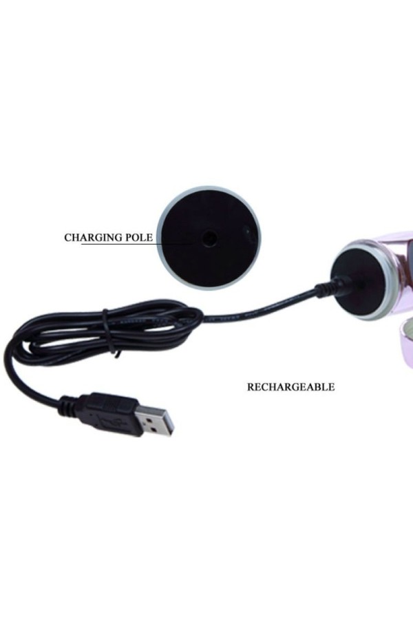 wiederaufladbarer Vibrator mit Rotation und Pochenden Schmetterlingsstimulator von Baile Rotations kaufen | Fesselliebe