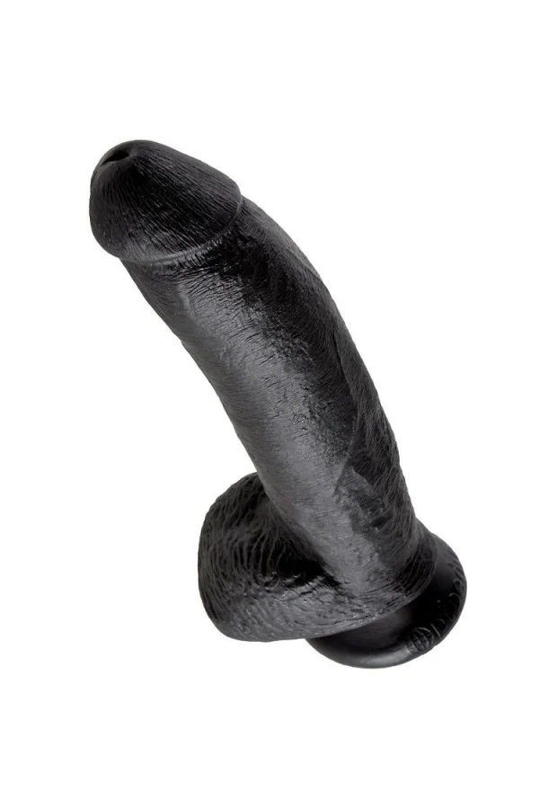 King Cock 9" Cock Schwarz mit Eier 22,9 Cm von King Cock kaufen - Fesselliebe