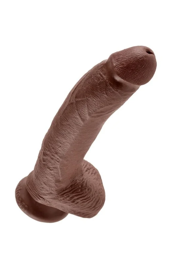 King Cock 9" Cock Braun mit Eier 22,9 Cm von King Cock kaufen - Fesselliebe