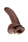 King Cock 9" Cock Braun mit Eier 22,9 Cm von King Cock kaufen - Fesselliebe