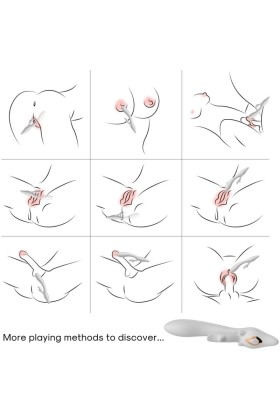 Elch Vibrator Kaninchen Gebogen Rot von Armony Vibrators kaufen | Fesselliebe