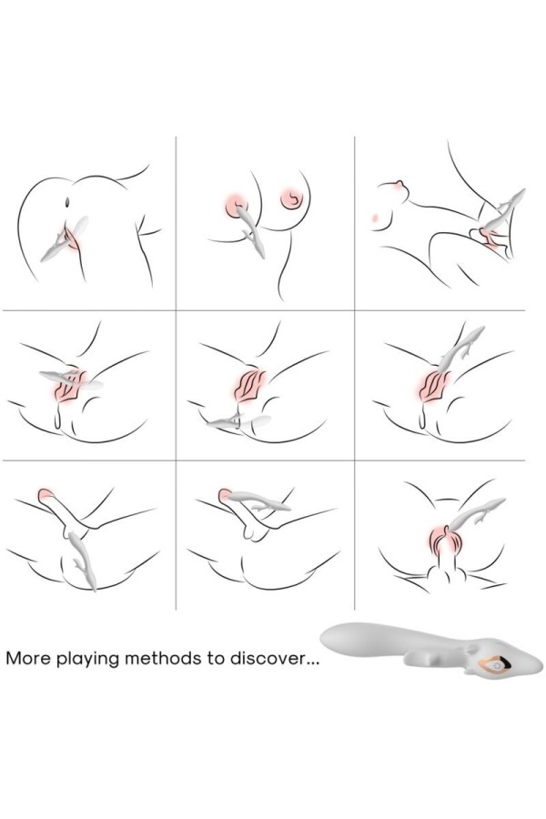 Elch Vibrator Kaninchen Gebogen Rot von Armony Vibrators kaufen | Fesselliebe