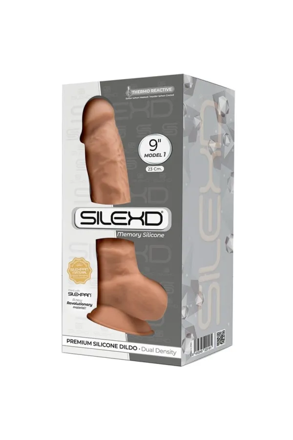 Modell 1 Realistischer Dildo Premium Silexpan Silikon Karamell 23 cm von Silexd kaufen - Fesselliebe