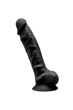 Modell 1 Realistischer Dildo Premium Silexpan Silikon Schwarz 23 cm von Silexd kaufen - Fesselliebe