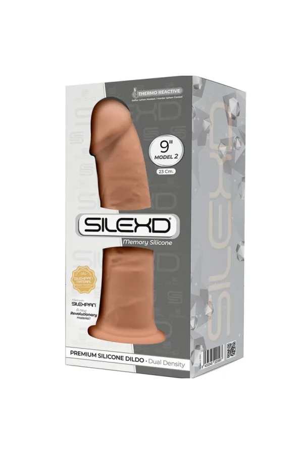 Modell 2 Realistischer Dildo Premium Silexpan Silikon Karamell 23 cm von Silexd kaufen - Fesselliebe