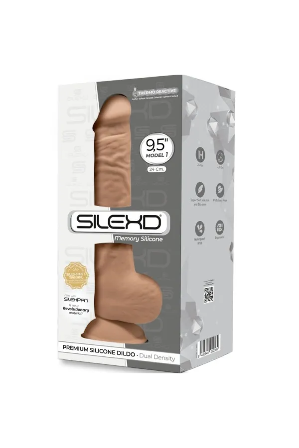 Modell 1 Realistischer Dildo Premium Silexpan Silikon Karamell 24 cm von Silexd kaufen - Fesselliebe