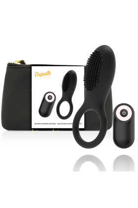 Cockring mit Fernbedienung wiederaufladbar Schwarz/Gold von Coquette Toys kaufen | Fesselliebe