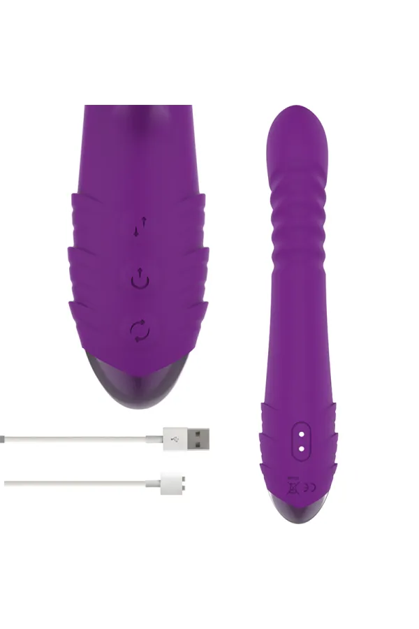 Iggy Multifunktions-Wiederaufladbarer Vibrator Up & Down mit Klitorelstimulator Lila von Intense Fun kaufen - Fesselliebe