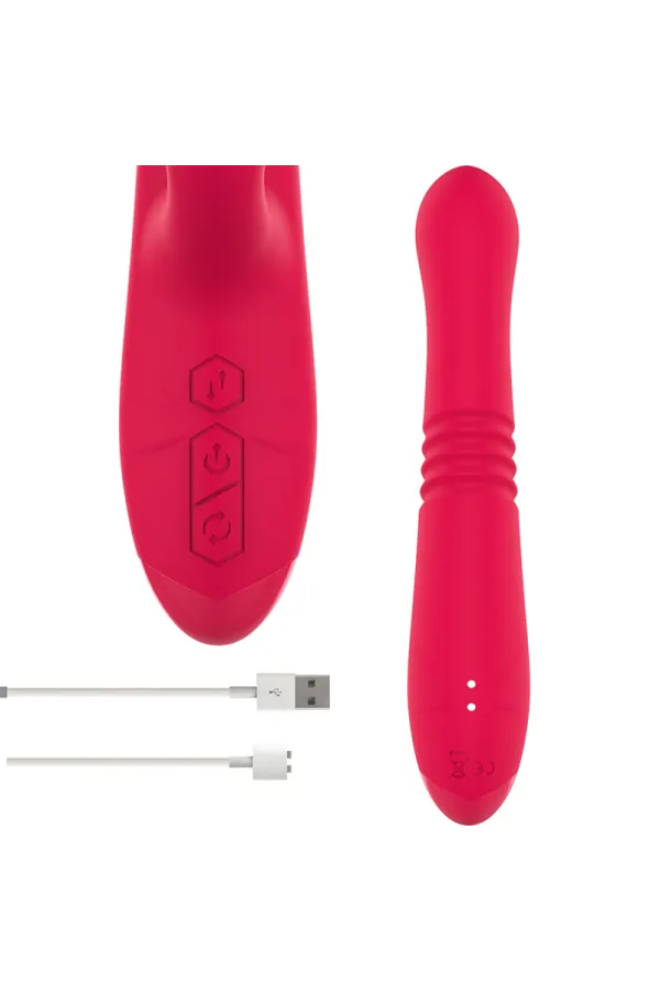 Dua Multifunktions-Wiederaufladbarer Vibrator auf und Ab mit Roter Zunge von Intense Fun kaufen - Fesselliebe