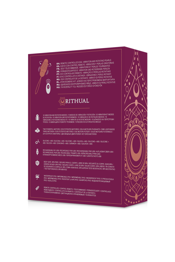 Sita Egg mit Fernbedienung Perlendrehung + Vibration von Rithual kaufen | Fesselliebe