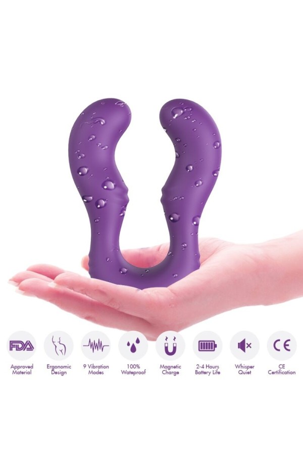 Seraph Vibrator Doppelte mit Fernbedienung Lila von Armony Vibrators kaufen | Fesselliebe