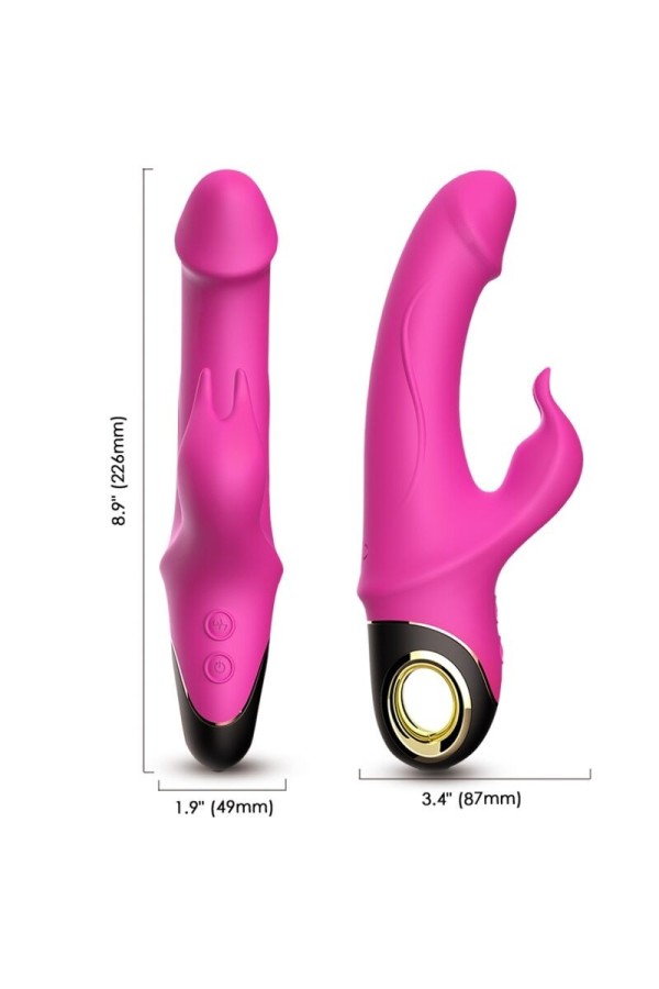 Meteror Dildo Vibrator Rabbit Rotator Fuchsia von Armony Vibrators kaufen | Fesselliebe