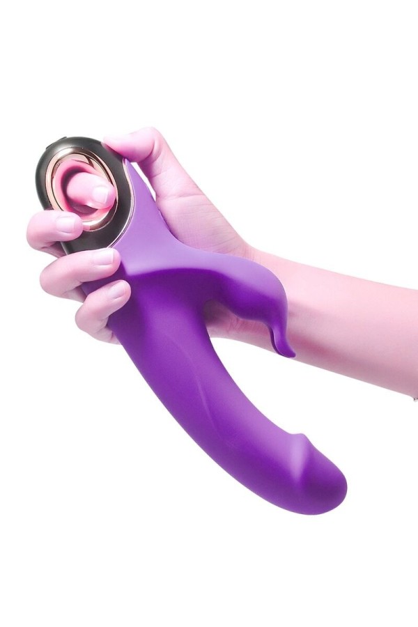 Meteror Dildo Vibrator Rabbit Rotator Lila von Armony Vibrators kaufen | Fesselliebe