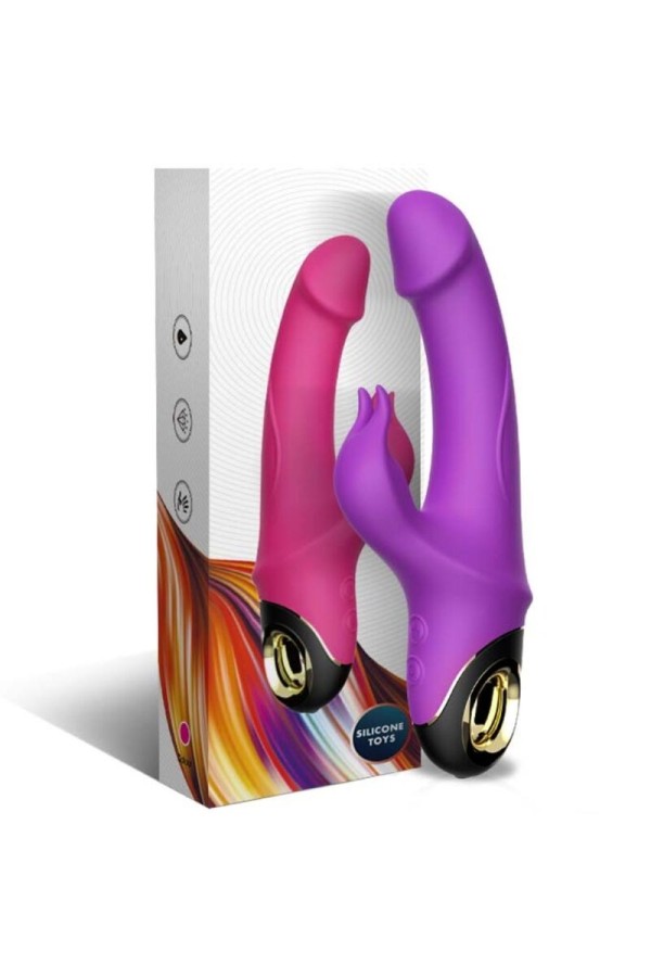 Meteror Dildo Vibrator Rabbit Rotator Lila von Armony Vibrators kaufen | Fesselliebe