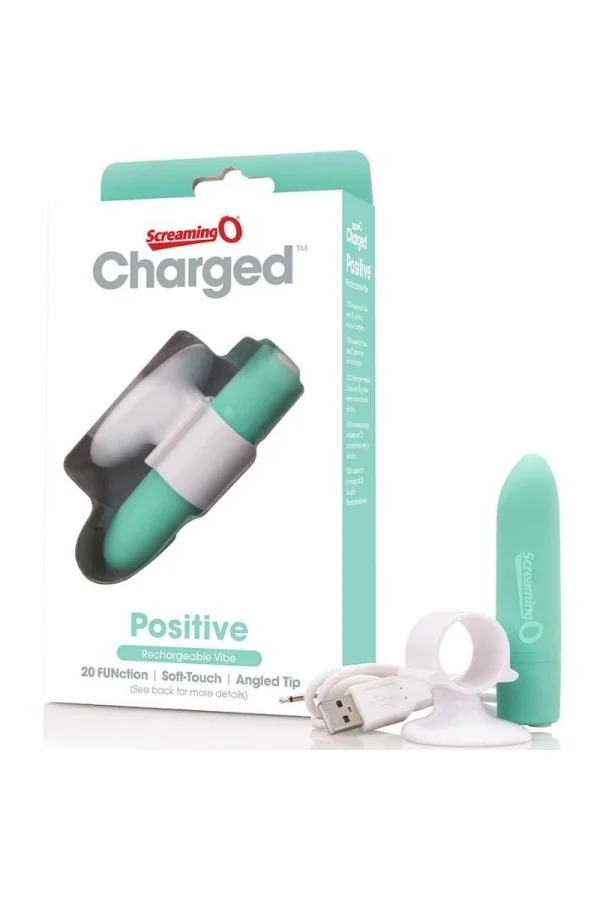 Charged O Aufladbares Massagerät - Positiv - Grün von Screaming O kaufen - Fesselliebe