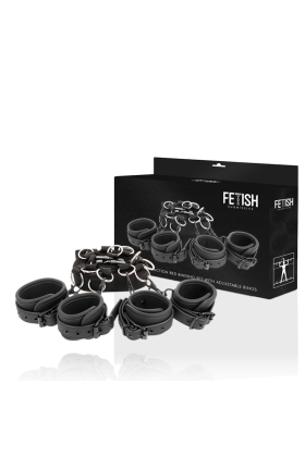 Luxus-Bettband-Set mit Noprene-Futter von Fetish Submissive Bondage kaufen | Fesselliebe