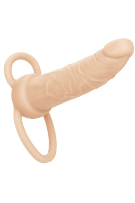 Performance Maxx wiederaufladbarer Dual Penetrator, Helle Beige von Calexotics kaufen | Fesselliebe