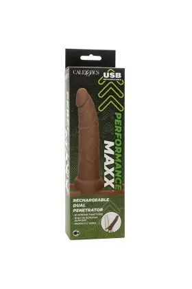 Performance Maxx wiederaufladbarer Dual-Penetrator, Braun von Calexotics