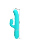 Kaninchenvibrator mit Leckendem Aquagrün von Pretty Love Flirtation