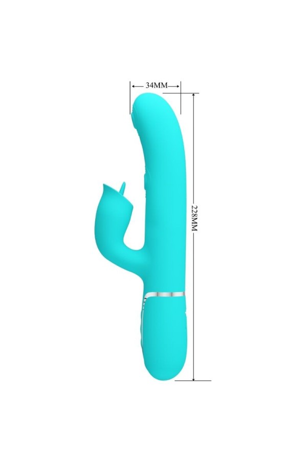 Kaninchenvibrator mit Leckendem Aquagrün von Pretty Love Flirtation kaufen | Fesselliebe