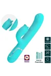 Kaninchenvibrator mit Leckendem Aquagrün von Pretty Love Flirtation