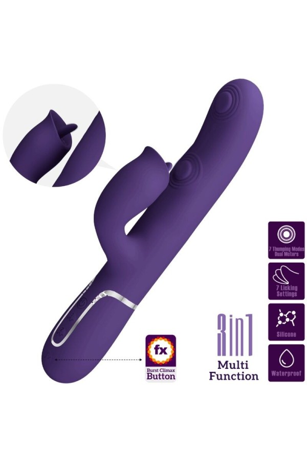 Kaninchenvibrator mit Lila Lecken von Pretty Love Flirtation kaufen | Fesselliebe