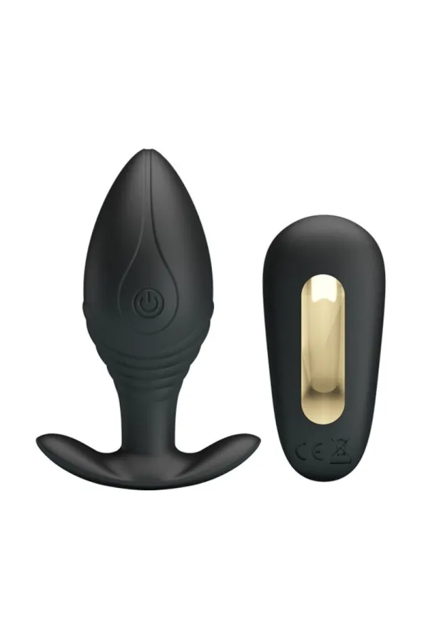 Regina Anal Plug Wiederaufladbarer Vibrator Schwarz von Pretty Love Bottom