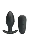 Regina Anal Plug Wiederaufladbarer Vibrator Schwarz von Pretty Love Bottom