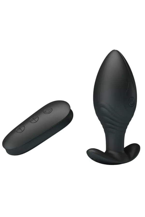 Regina Anal Plug Wiederaufladbarer Vibrator Schwarz von Pretty Love Bottom