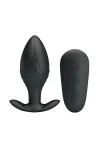 Regina Anal Plug Wiederaufladbarer Vibrator Schwarz von Pretty Love Bottom