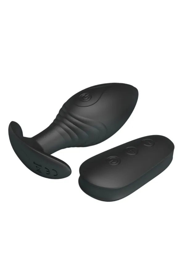 Regina Anal Plug Wiederaufladbarer Vibrator Schwarz von Pretty Love Bottom