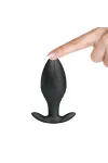 Regina Anal Plug Wiederaufladbarer Vibrator Schwarz von Pretty Love Bottom