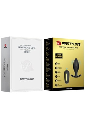 Regina Anal Plug wiederaufladbarer Vibrator Schwarz von Pretty Love Bottom kaufen | Fesselliebe