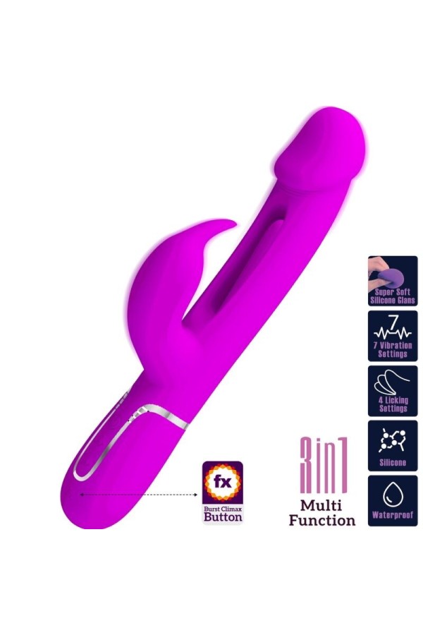 Dejon Rabbit Vibrator 3 in 1 Multifunktions Fucsia von Pretty Love Flirtation kaufen | Fesselliebe