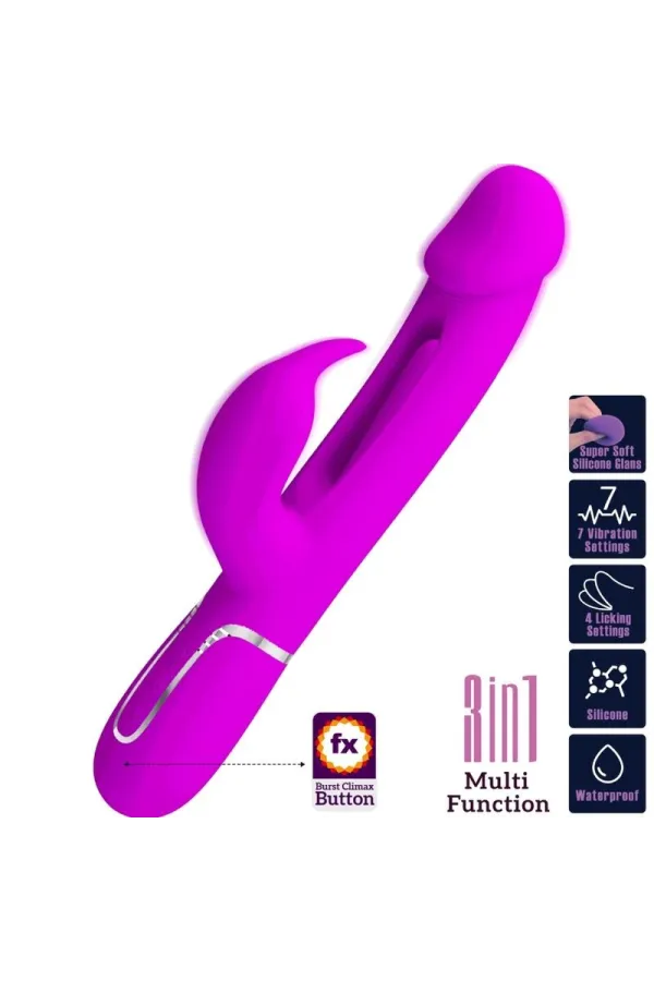 PRETTY LOVE - DEJON RABBIT VIBRATOR 3 IN 1 MULTIFUNKTION kaufen - Fesselliebe