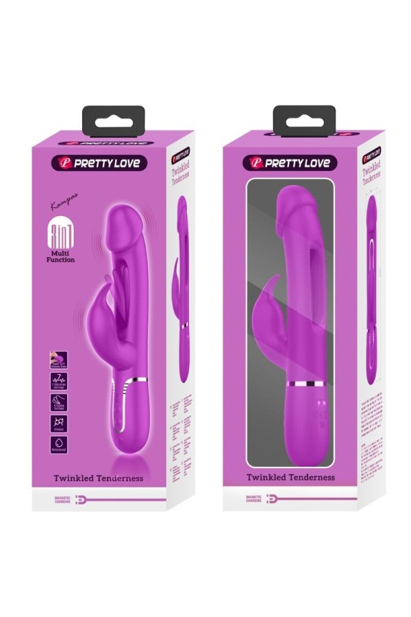Dejon Rabbit Vibrator 3 in 1 Multifunktions Fucsia von Pretty Love Flirtation kaufen | Fesselliebe