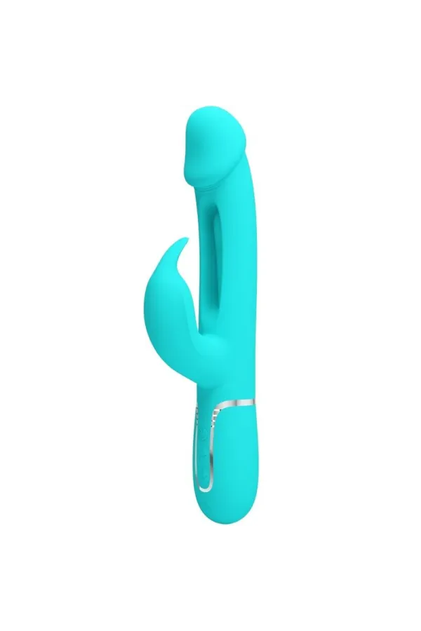 PRETTY LOVE - DEJON RABBIT VIBRATOR 3 IN 1 MULTIFUNKTIONS-AQUAGRÜN kaufen - Fesselliebe