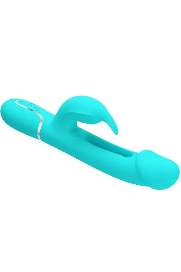 PRETTY LOVE - DEJON RABBIT VIBRATOR 3 IN 1 MULTIFUNKTIONS-AQUAGRÜN kaufen - Fesselliebe