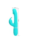 PRETTY LOVE - DEJON RABBIT VIBRATOR 3 IN 1 MULTIFUNKTIONS-AQUAGRÜN kaufen - Fesselliebe