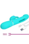 PRETTY LOVE - DEJON RABBIT VIBRATOR 3 IN 1 MULTIFUNKTIONS-AQUAGRÜN kaufen - Fesselliebe