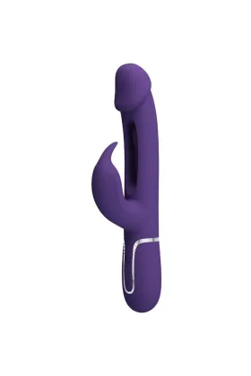 Kampas Rabbit 3 in 1 Multifunktionsvibrator mit Zunge Violett von Pretty Love Flirtation