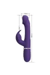 Kampas Rabbit 3 in 1 Multifunktionsvibrator mit Zunge Violett von Pretty Love Flirtation