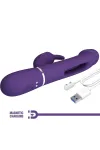 Kampas Rabbit 3 in 1 Multifunktionsvibrator mit Zunge Violett von Pretty Love Flirtation