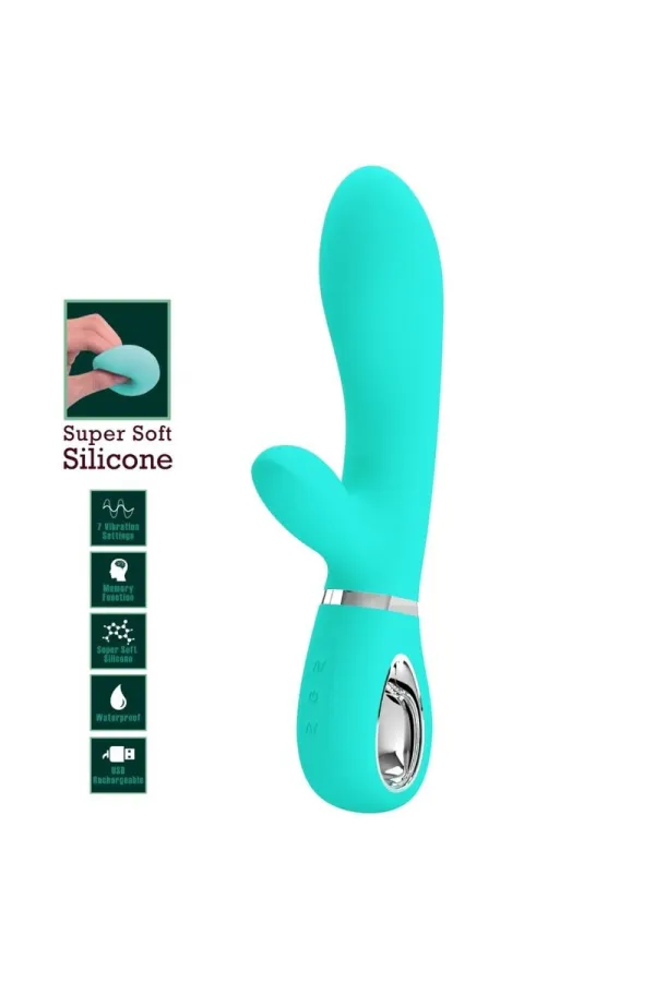 Thomas Multifunktions-G-Spot-Vibrator Aqua Green von Pretty Love Flirtation